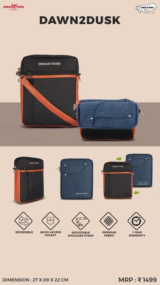 DAWN2DUSK Reversible Sling Bag